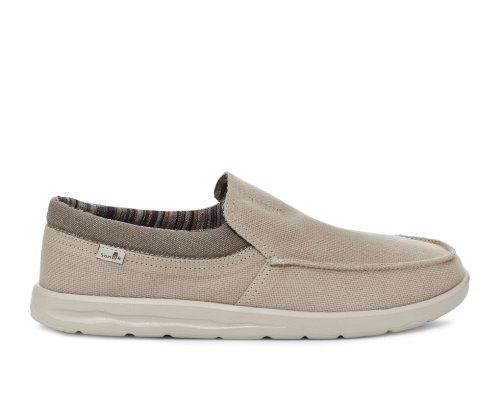 Sanuk Hi Bro Lite Hemp Slip-on - Sanuk Shoes Mens Beige - Philippines ECVWGY179